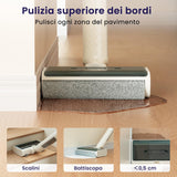 LEFANT LS100 Aspiradora Inteligente Sin Cable, Lavadora de Suelos Duros, 2,65 kg de Aspirador Escoba, 170° de inclinación, 60 Min de limpieza continua, Autolimpieza, Limpieza de Bordes, Ahorra Espacio