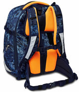 Seven Gang Mochila Ergonómica Ecológica, UPDOWN TWICE GRS DEEPLY INDIGO, Azul - Mochila de Escolares, Diario, Viaje, para niños, niñas, adolescentes - Maxi Capacidad