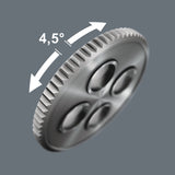 Wera 05005530001 8100 SB 12 Juego de carraca Zyklop Comfort, palanca de conmutación, con arrastre de 3/8", métrico, 16 piezas