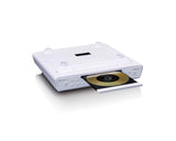 Lenco KCR-150 A003089 - Radio FM con Kit de Montaje para subestructura (2 x 3 W RMS, función Temporizador), Color Blanco