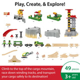 BRIO World - Set de Carga de montaña, Circuito de Tren con Accesorios, 49 Piezas, Edad 3+ Años