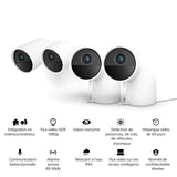 Philips Hue Secure Cámara de Video Vigilancia Inteligente con Base para Exteriores o Interiores, Versión con Cable, Full HD Video, Control de Seguridad e Iluminación en una Sola App, Blanco