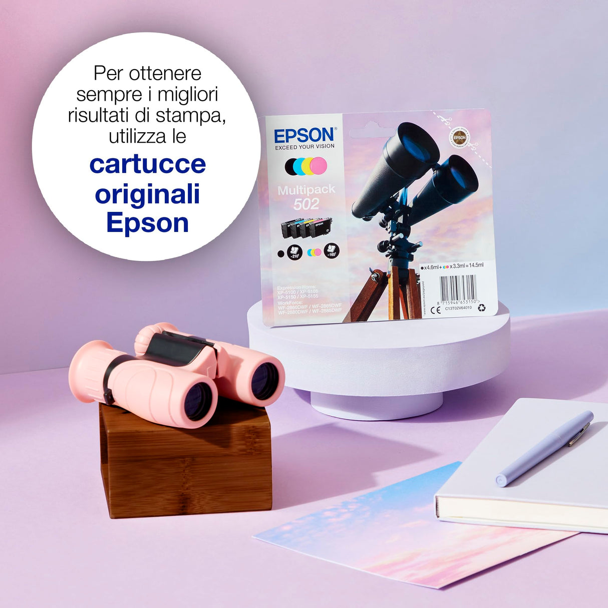 Epson 502XL 6.4ml 9.2ml 550páginas 470páginas Negro, Cian, Magenta, Amarillo cartucho de tinta para impresoras 9,2 ml, 6,4 ml)