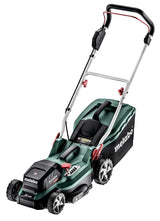 Metabo Cortacésped a Batería 18V RM 36-18 LTX BL 36 - Incluye 2 Baterías, Cargadores y Función Mulching - Ideal para Jardines de hasta 350 m²