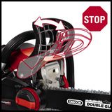 Einhell Motosierra de gasolina GC-PC 1435 I TC Kit (1400 W, 41 cm³, cadena de sierra Oregon y espada de calidad de 35 cm, protección antirretorno con freno de cadena instantáneo, tensión y cambio de