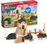 Schleich 42656 Megaset Conquista del Templo de Dinosaurios, a Partir de 5 años, Dinosaurs - playset, 169 Piezas