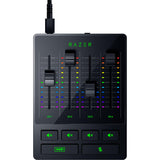 Razer Audio Mixer - Mezclador de audio para streaming (Mezclador de audio analógico, interfaz de 4 canales con botones de silencio, entrada XLR con preamplificador, Plug and Play) Negro