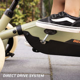 BERG Buzzy Retro Green Pedal Gokart, vehículo Infantil, Coche a Pedal, Kettcar a Partir de 2 años, Alta Seguridad y Estabilidad, vehículo de Pedales para niños