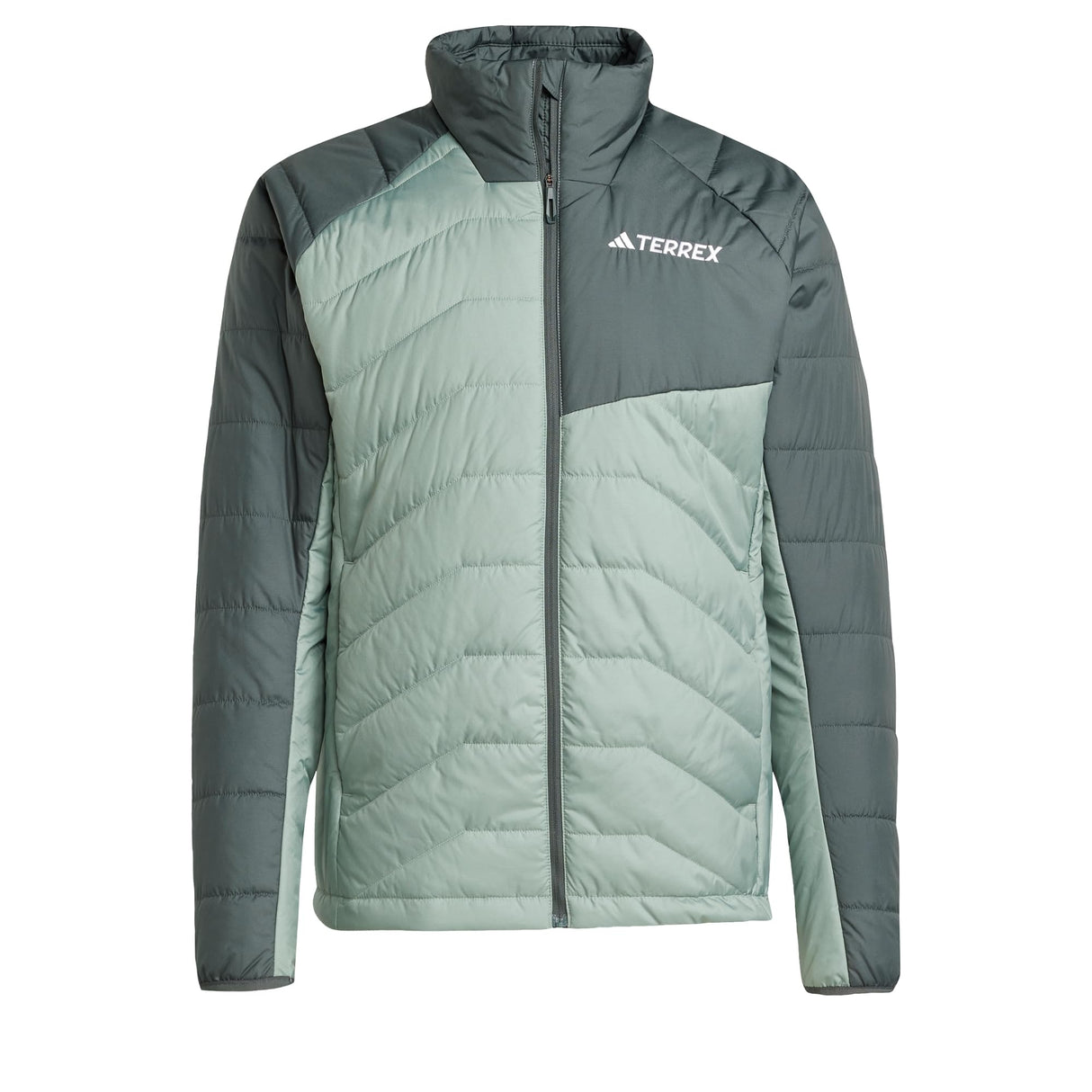 adidas Hombre Terrex Multi Synthetic Insulated Jacket, Silver Green/Legend Ivy, XL