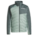adidas Hombre Terrex Multi Synthetic Insulated Jacket, Silver Green/Legend Ivy, XL