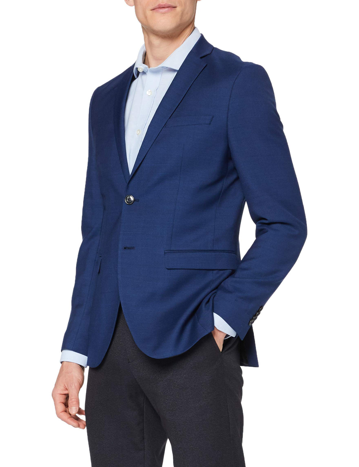JACK & JONES PREMIUM Jprsolaris Blazer Noos, Chaqueta de Traje Hombre, Azul (Medieval Blue Medieval Blue), 44