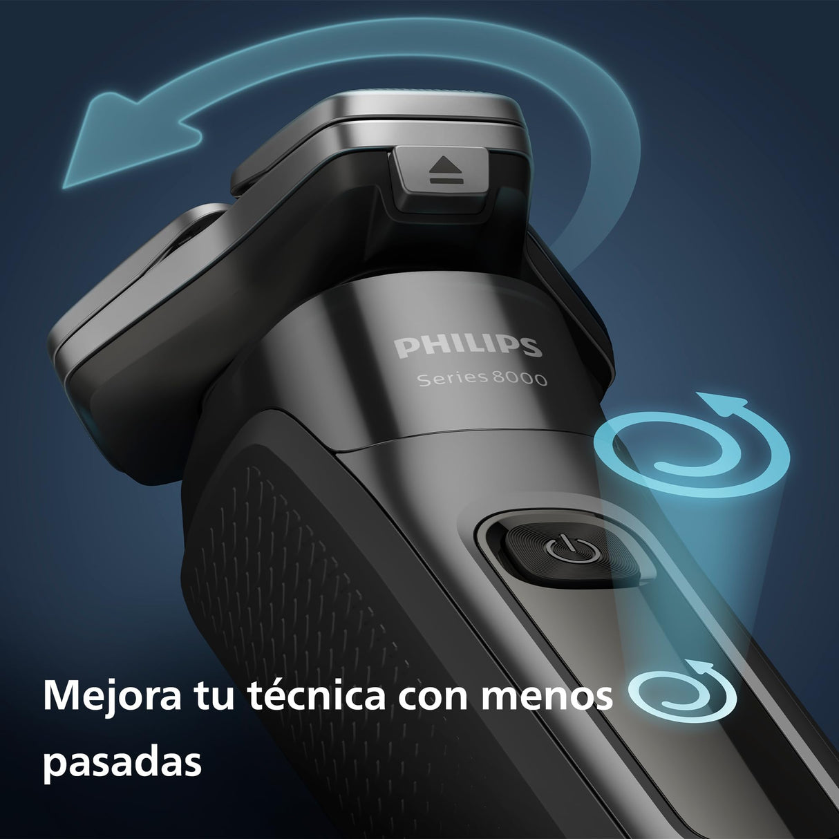 Philips Shaver Serie 8000 Afeitadora eléctrica Wet & Dry con Tecnología SkinIQ (modelo S8696/35)
