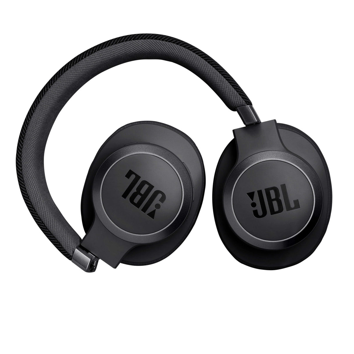 JBL Auriculares inalámbricos circumaurales Live 770 NC, con tecnología Bluetooth y cancelación adaptativa de ruido, hasta 65 horas de reproducción, negro