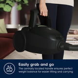 Electrolux PD82-GREEN Aspiradora con bolsa, potencia máx. 600 W, sistema de aspiración AeroPro, 2 cepillos, accesorio 3 en 1, color negro