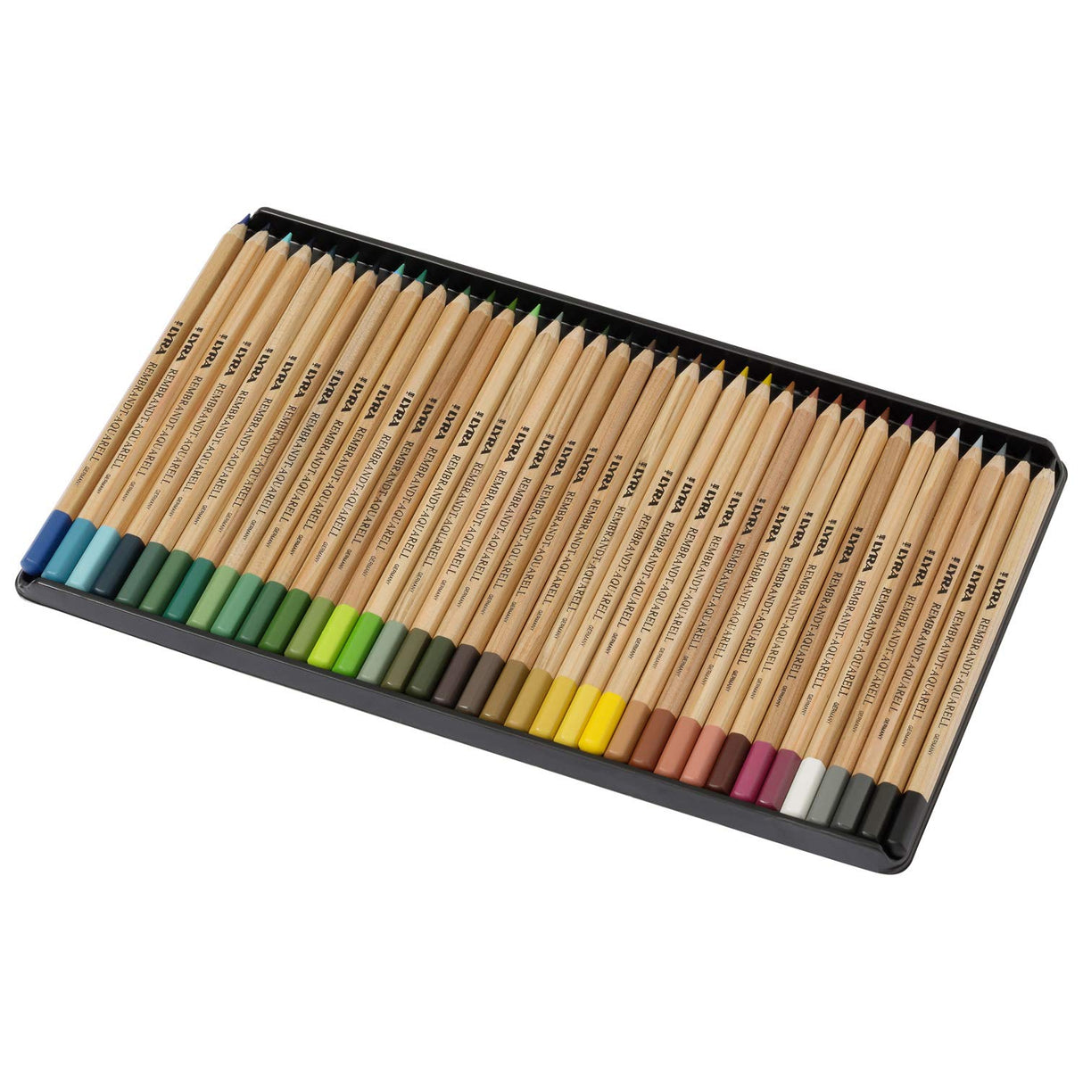 LYRA Rembrandt Aquarell, Lápices de Colores Acuarelables para Bellas Artes, hexagonal, Estuche de Metal, colores surtidos, 72 unidades