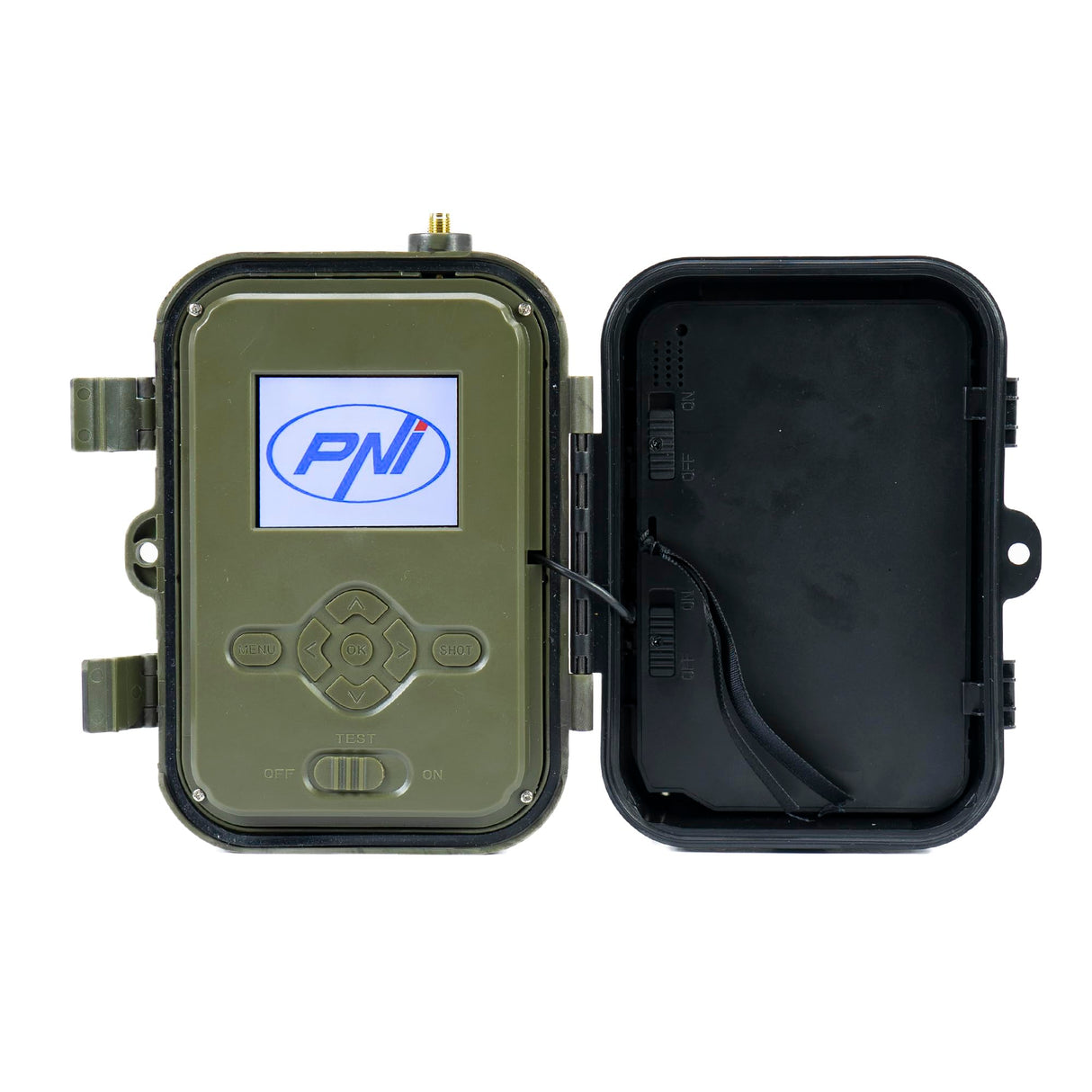 PNI Paquete de cámara de Caza Hunting 550C Internet 4G LTE, Acceso Mediante aplicación Tuya, batería + Tarjeta de Memoria MicroSD 32 GB con Adaptador SD