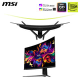 MSI mag 321CUPDE QD-OLED Pantalla de Juego Curvada UHD 32" - 1700R, 3840x2160 Quantum Dot OLED, 165Hz/0.03ms, 99% DCI-P3, ΔE≤2, DisplayHDR True Black 400, DP 1. 4a, HDMI 2.1, USB Type-C
