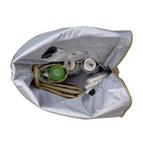 LÄSSIG Bolsa para pañales, cambiador, fijación para cochecito de bebé, soporte para botellas, fabricado de forma sostenible/GRE Rolltop Backpack, verde