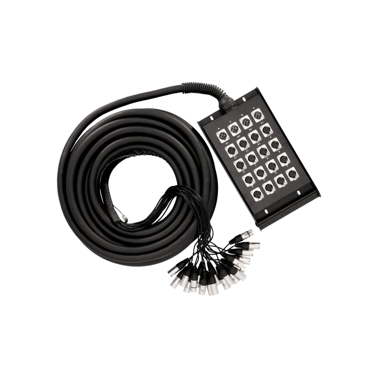 Adam Hall Cables K 20 C 30 - Manguera de Cable con Cajetín de Escenario 16/4 30 m
