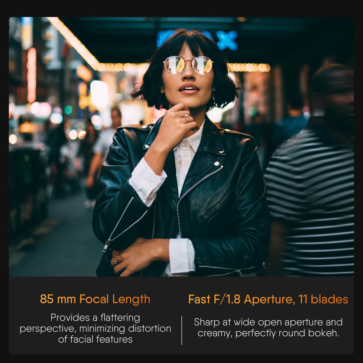 Rollei AF 85 mm F/1.8 Objetivo Fotograma Completo para Nikon Z con Autofoco STM | Recubrimiento HFT-X | Cuerpo de Metal 477g Compatible con Cámaras APS-C Z50/Z30/Zfc y Full Frame Z9/Z8/Z7/Z6/Z5 Series