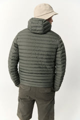 ECOALF - Cazadora Hombre Atlantantalf, de Poliéster Reciclado, Relleno de Fellex, Impermeable, Cómoda y Ligera, Chaqueta Hombre, Talla S, Color Caqui Claro