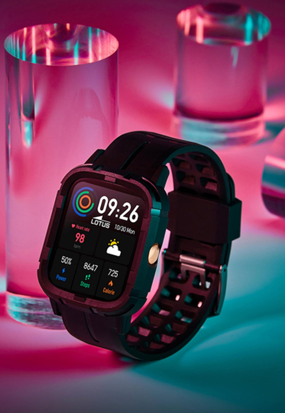 LOTUS Reloj Mujer 50045/1 Smartwatch Caja de Aleacion de Zinc Rosa Correa de Acero Inoxidable 316l Rosa
