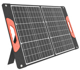 Rosaking 60W Cargador Solar Portátil, USB C+A + DC Panel Solar Plegable para Jardín, Balcón, Camping,para Generador Portátil, Pesca,Smartphone, GoPro,Portátiles