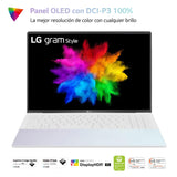 LG Gram STYLE 16Z90RS-G.AD74B - Ordenador Portátil, 16 Pulgadas OLED FHD, Intel Core EVO i7 13ª Gen, Windows 11 Home, 32 GB RAM, 512GB SSD, 1.2Kg, 12.5hr de Autonomía, White ICE