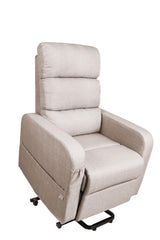PEPE Mobility Sillon Relax Reclinable Electrico (Tela Lino) Levanta Personas con Mando, Butaca Confort Gente Mayor Beige