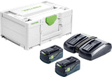 Festool Set de energía SYS 18V 2x5,0/TCL 6 DUO