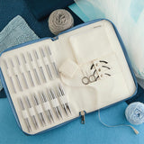 KnitPro Set de Agujas Intercambiables Nova Grande - Pares de Alfileres Circulares de 14 x 13 cm con Accesorios Set Nova Grande para Principiantes, Profesionales y Caja de Regalo