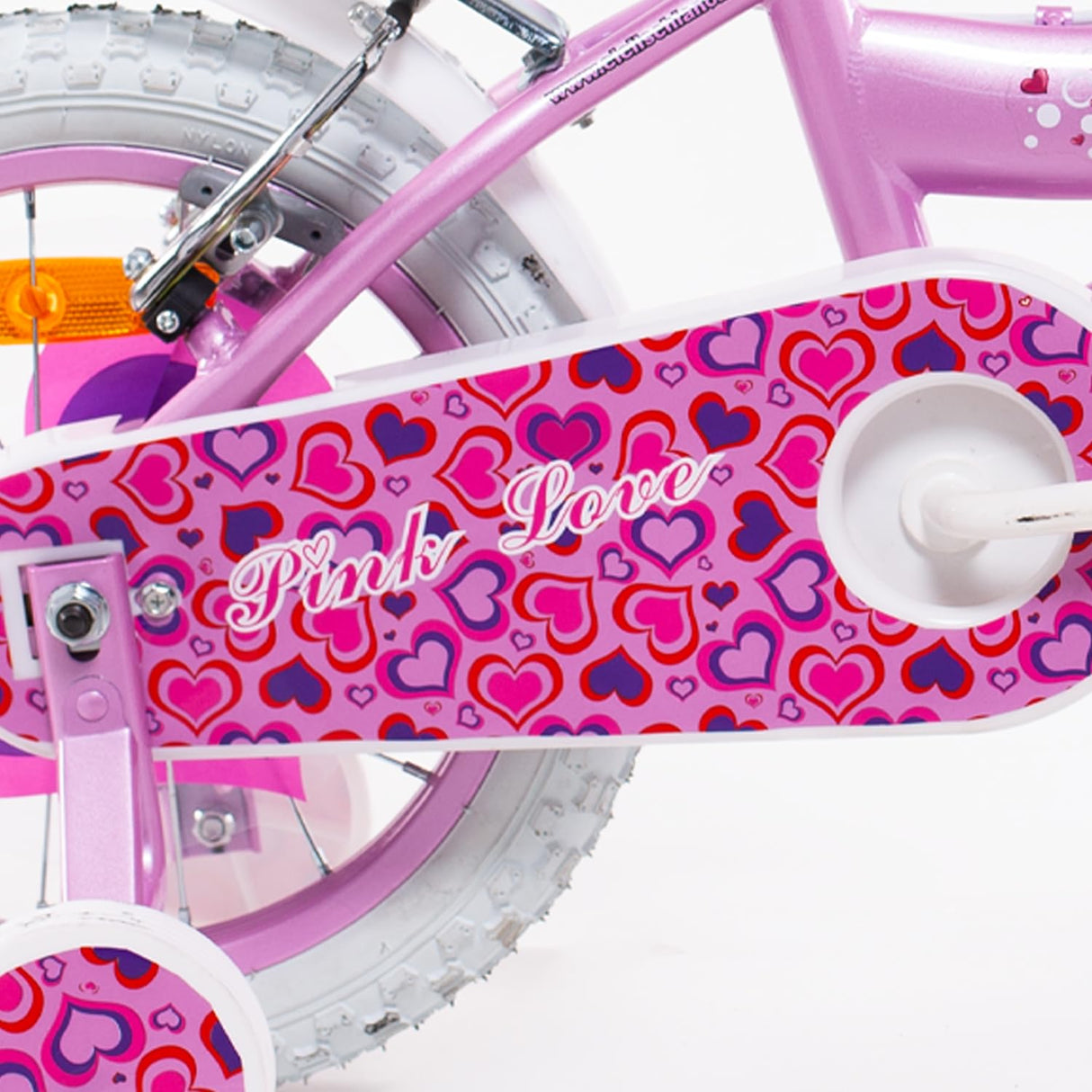 SCH Bici Pink Love Bicicleta niño, Rosa, 14" (35,5 cm)