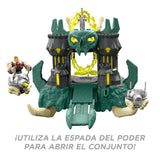 Masters of the Universe - He-Man and the Masters of the Universe Castillo de Grayskull con luces y sonidos para figuras de acción, juguete +4 años (Mattel HGW39)