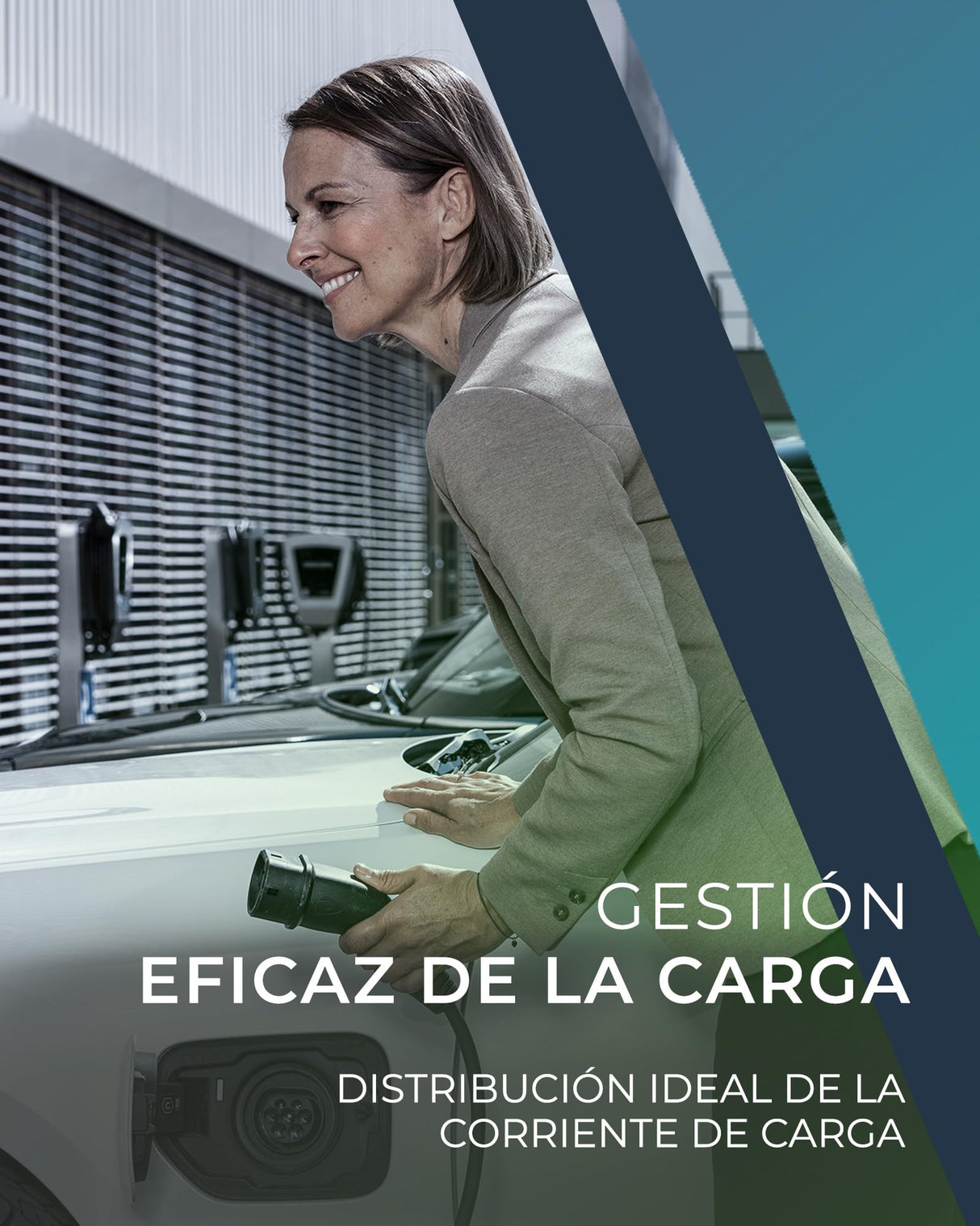 Wallbox con gestión de Carga | para Uso Privado y empresarial | Cable de Carga de 5 m | estación de Carga Energy Control