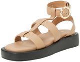 BOSS Scarlet_Sandal_C, Sandalia Mujer, Beige260, 39 EU