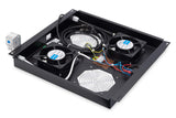 Digitus DN-19 FAN-2-B-N Panel del ventilador - Accesorio de rack (Panel del ventilador, Negro, 2 Ventilador(es), 4,6 m³/h, 1,8 m, IP20)