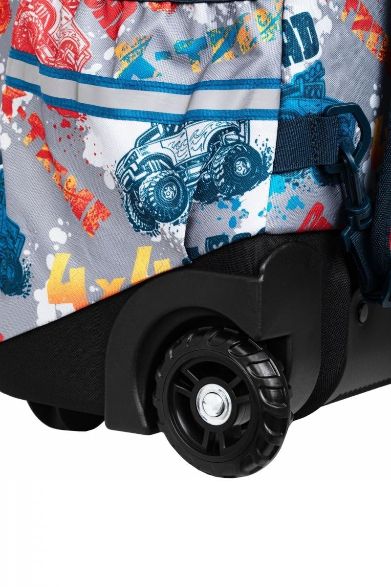 Coolpack F035671, Mochila escolar con ruedas STARR OFFROAD, Multicolor