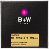 B+W ND 0.9 MRC Nano Master 1101564 - Filtro Gris (77 mm, 16 recubrimientos, Slim, Premium), Color Negro
