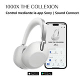 Sony 1000X The COLLEXION Auriculares de Lujo Bluetooth inalámbricos, con Noise Cancelling Premium, Sonido Hi-Res Estudio; 360 Spatial Audio; Estuche Resistente; Platino, Nuevo Modelo