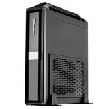 SilverStone SST-ML08B-H - Carcasa de Ordenador Milo Slim HTPC Mini-ITX, con asa, Negro