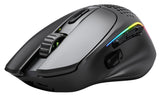Glorious Gaming Model I 2 Wireless Ratón gaming inalámbrico - Híbrido 2,4 GHz y Bluetooth, superligero, 9 botones (2 intercambiables), RGB, gran batería, MMO/MOBA/FPS, reposapulgares lateral - Negro