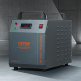 VEVOR Enfriador de Agua Industrial, CW-3000, Sistema de Enfriamiento de Enfriador de Agua Industrial Enfriado por Aire de 80 W con Capacidad de Tanque de Agua de 12 L, Caudal Máximo de 12 L/min