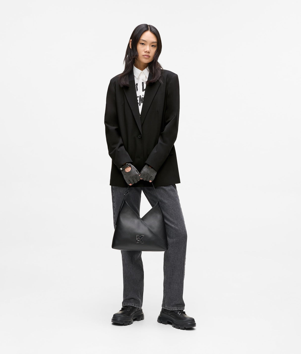 KARL LAGERFELD JEANS, Mujeres, Karl Blazer, Corte Regular, Negro, XS