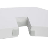 relaxdays Barrera de Seguridad para Perros, Ajustable, 3 Paneles, Reja Protectora Mascotas, 91,5x154 cm, MDF, Blanco, Tablero de Fibras, 3