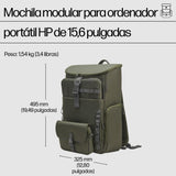 HP Mochila Modular para Portátiles de Hasta 15,6", 3 Productos en 1,Bolsillos Internos y Externos,Compartimentos Acolchados,Resistente al Agua,Correa de Hombro Extraíble,Creada con Material Reciclado