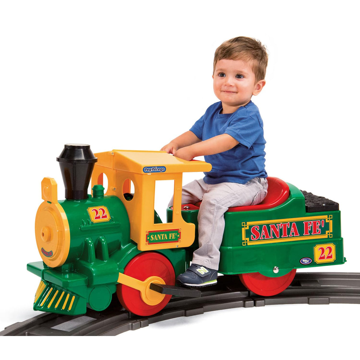 Peg Perego - Tren eléctrico de Santa Fe, 2 años+, máx. 15 kg - IGED1071