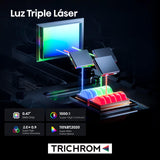 Hisense M2SE Pro - Mini Proyector Laser Trichroma UHD 4K Smart TV, 65 a 200 Pulgadas, 1150 Lumen, Dolby Vision, Audio 2x10W, Zoom Óptico, Autoenfoque, Protección Ocular, Auto-Corrección Trapezoidal