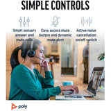 HP Poly Voyager Focus 2 - Auricolare - On-Ear - Bluetooth