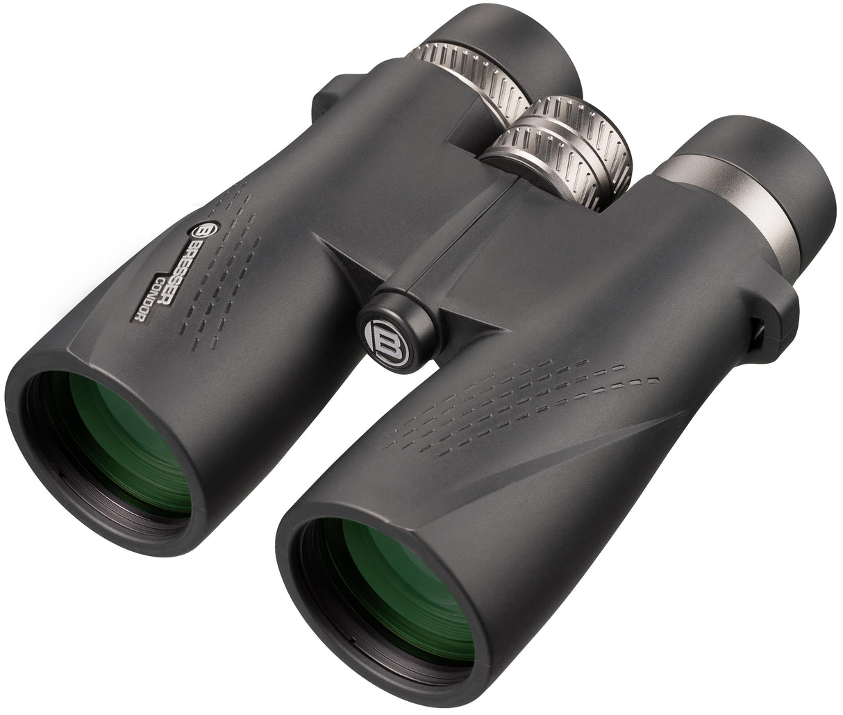 Bresser 1821051 Condor Techo – Prismáticos 10 x 50 Impermeable con Relleno de nitrógeno y UR de Recubrimiento Multicapa Negro