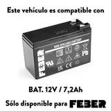 FEBER - Challenger 12 V Coche, Coche de 2 Plazas Deportivo, Color Rojo, Alcanza 5,3km/h, Incluye Batería y Cargador, Autonomía de 40 min, para Niños de 3 a 7 años, Famosa (800008262)